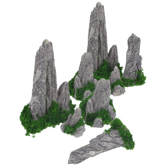 8 copë dekor Mikro peizazh peizazhi në natyrë kopsht mini zbukurim rockery zbukurime delikate mali