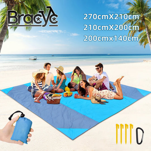 2x2.1 m nepremokavá vrecká na pláž prikrývka skladacia kempingová matrac prenosná ľahká podložka Outdoor Picnic Mat Rat Mat Rat