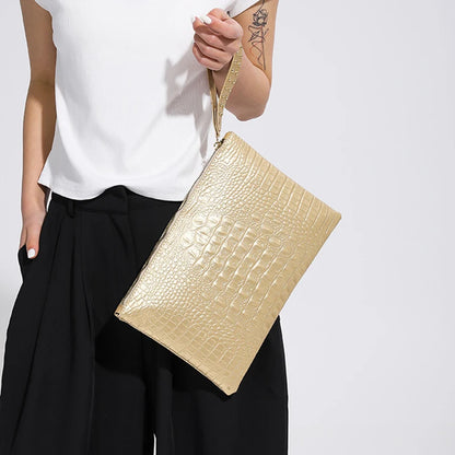 Mode luxe handtassen dames tas pu lederen koppeling dames avond envelop tas vrouwelijke dag koppels klutsen portemonnee draagbare polsbandas tas