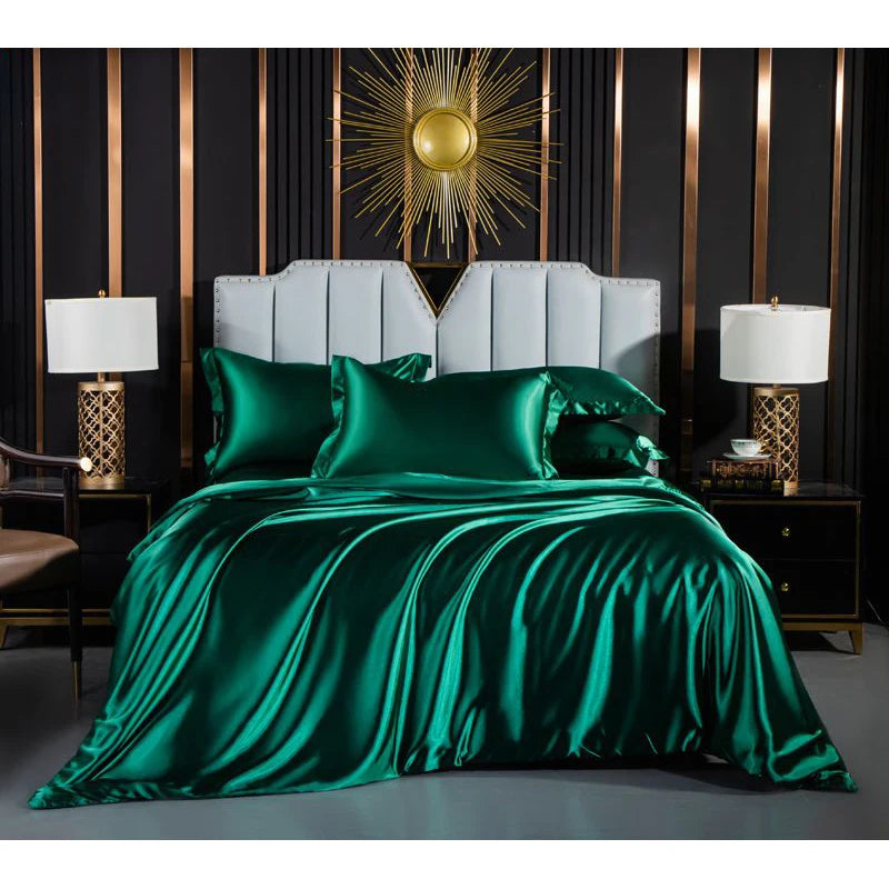 Wostar Solid Color Satin Rayon Vivet Cover Sampa de almohada de almohada de verano