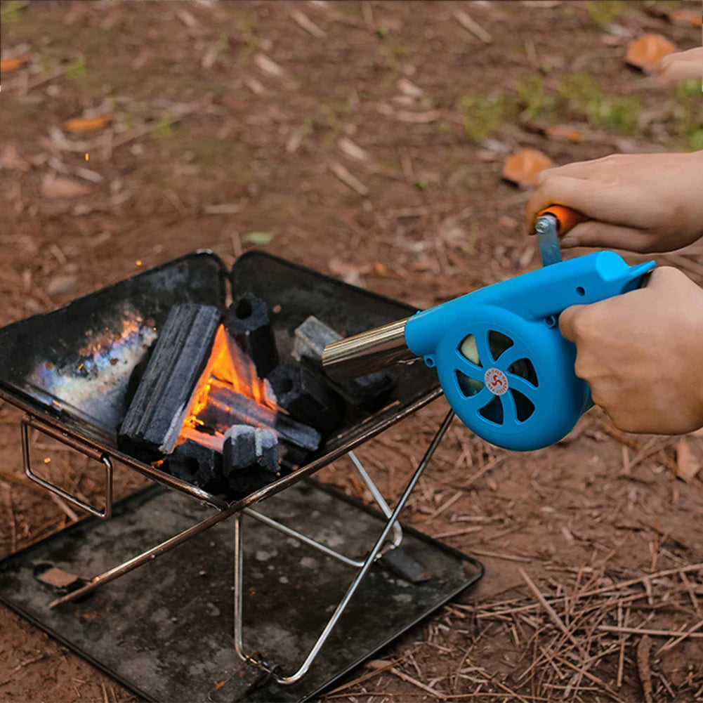 Ręce BBQ wentylator na zewnątrz dmuchawa powietrza do grillowania piknik manualny grill grill fan fan płaszczy