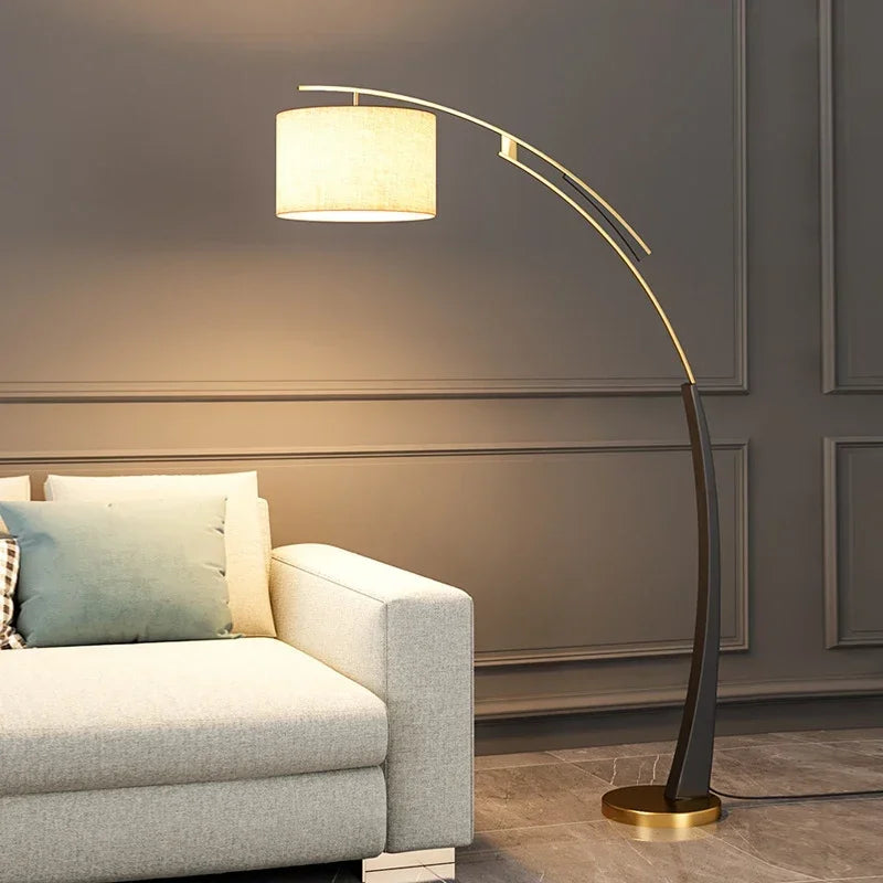 DORIAN Nordic Fishing Floor Lamp Modern Family Living Room Beside The Sofa Creative LED Decorative Standing Light