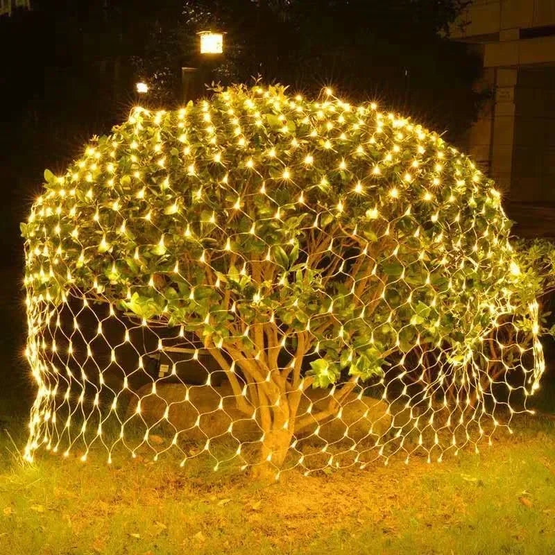 Wtyczka słoneczna lub UE 3*2M LED LIDE LIGET NET Outdoor Net siatkowe lampy warstwa drzewa Light