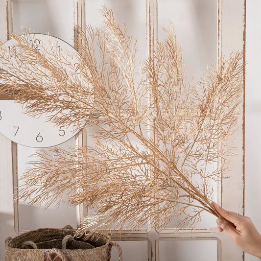 6pcs/set kunstmatige bloem goud kerstbloem nieuwjaar bloemenspray goud accessoires huizendecoratie kerstnale bloemen