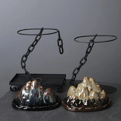 Sočna simulacija lonca simulacija rokera Željezna bonsai plantaža Ovjes za viseći tip cvijeća krug/kvadratni osnovni dekor