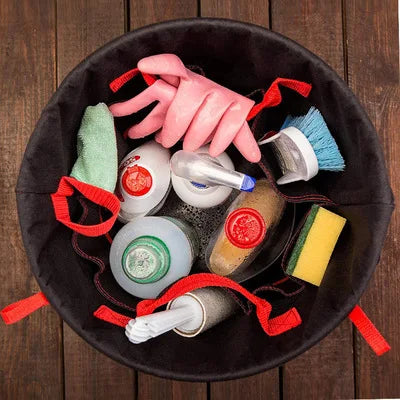 42 Grids Pocket Bucket Organizer Pouch Storage Bag Garden Tool Pouch Hand Tool Bag Planting Props Basket