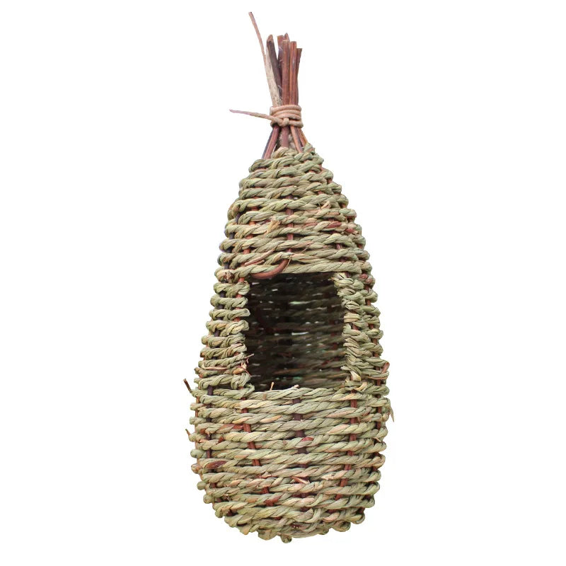 Visící ptačí dům Natural Fiber Finch ptačí hnízdo chata venkovní klece úkryt úkryt úkrytu