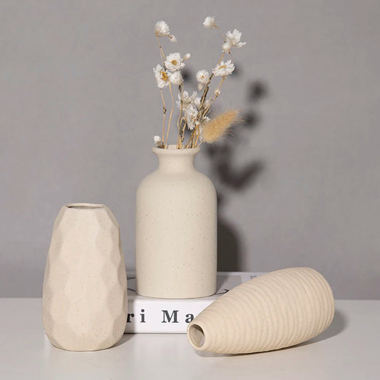 Retro Ceramics Flower Vase Vintage Bottles For Home Office Decor Dries Flower Plants Arrangement Pot Home Room Decorative Vases