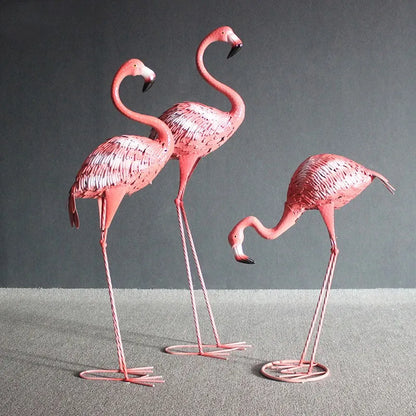 3pc / paquet 75/105/120 cm Métalne de flamant