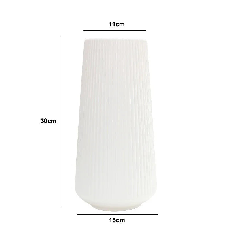 Morandi Plastic Vase Living Room Decoration Ornaments Modern Origami Plastic Vases for Flower Arrangements Home Decoration