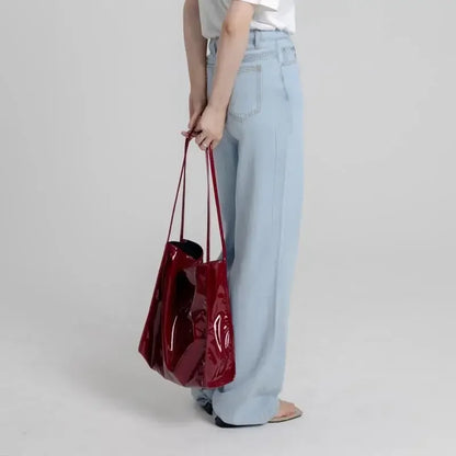 Fashion Patent Leather Femmes Sacs d'épalsine
