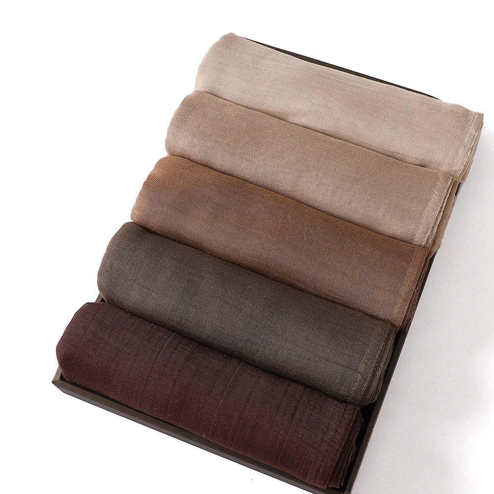 חטיבות מוסלמיות לנשים צעיף צעיף רגיל דק Femme Musulman Soft Viscose Rayon Headscarf אסלאמי טורבן סרט 200x85 ס"מ