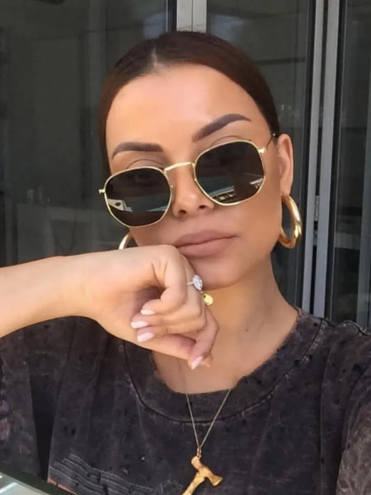 2022 Vintage Metal Men Sunčane naočale Dizajner marki Sunca naočale Žene Klasične vozne naočale UV400 Oculos de Sol Masculino