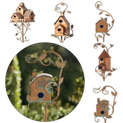 Metal Bird Nest Pigeon Parrot House Rustic Bird Hous