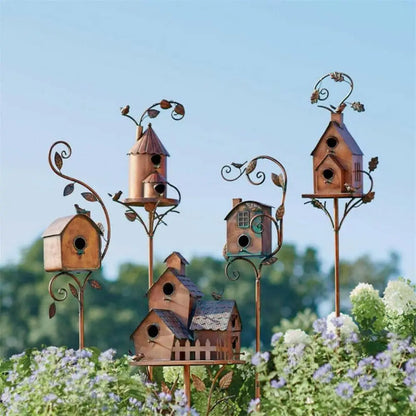 Metal Bird Nest Pigeon Parrot House Rustic Bird Hous