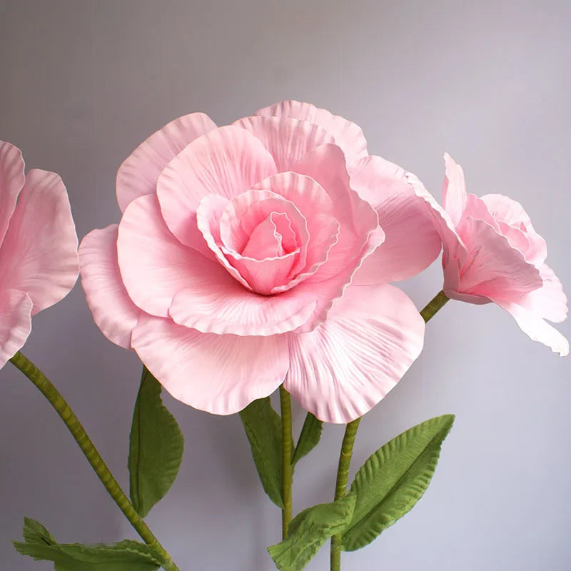 80 cm géant pe mousse rose simulation fleurs branche de mariage décoration décoration pivoine jardin wall route cité la fête de la fête