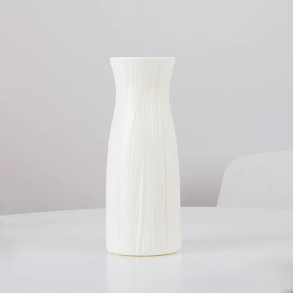 Morandi Plastic Vase Living Room Decoration Ornaments Modern Origami Plastic Vases for Flower Arrangements Home Decoration