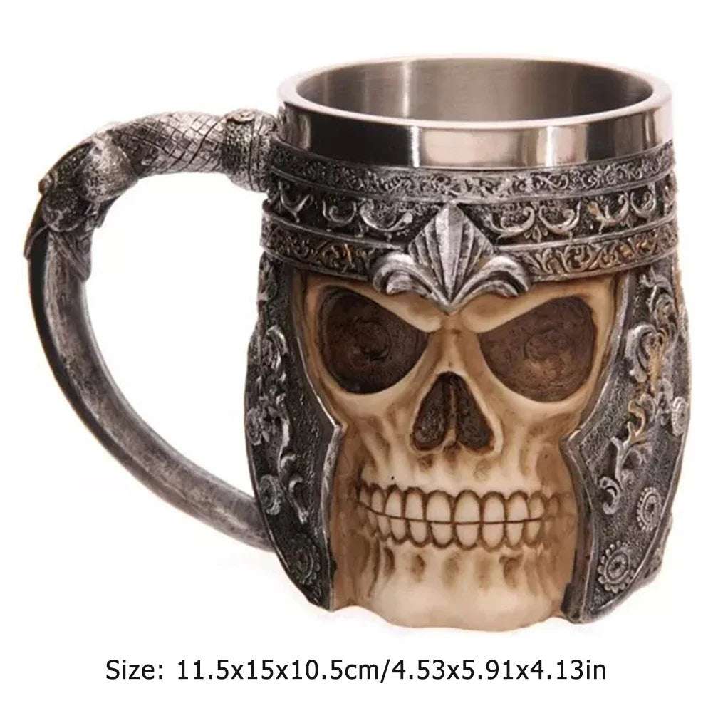 Viking Wood Style Beer Mug Simulation Wooden Barrel Beer Cup Double Wall Drinking Mug Metal Insulated 1PCS Bar Drinking кружка