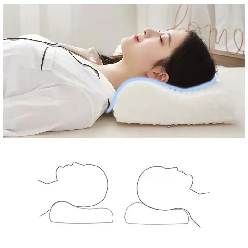 Sostituzione da 1 pc cuscino ortopedico cuscini di massaggio in lattice cuscini di memoria in lattice naturale che dorme forniture per cuscinetto con coperchio del cuscino