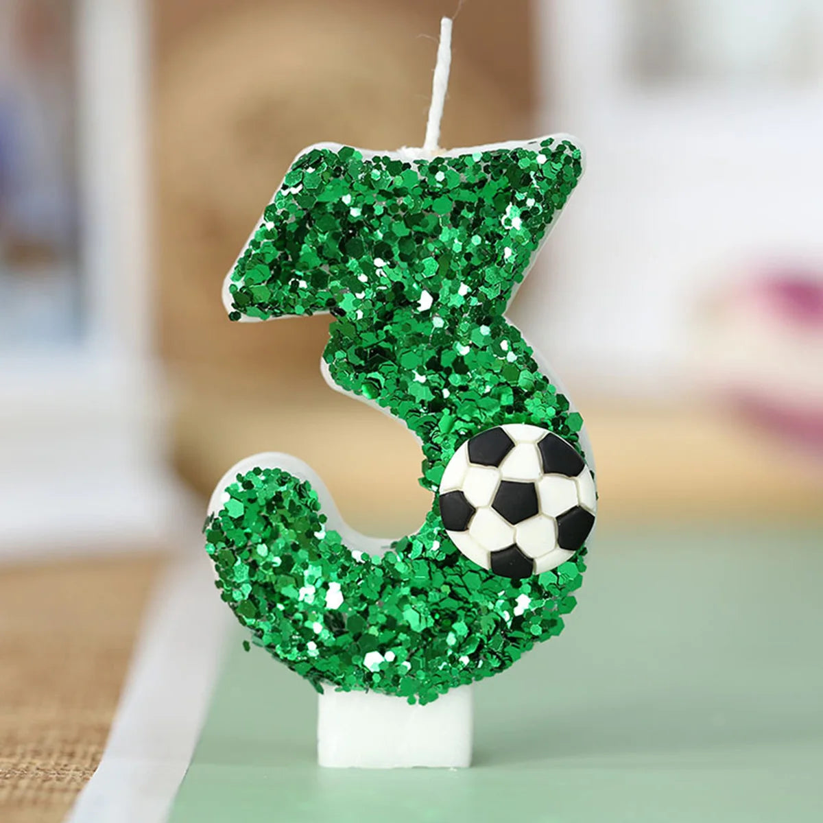 Cake de football bougies d'anniversaire bougies de foot