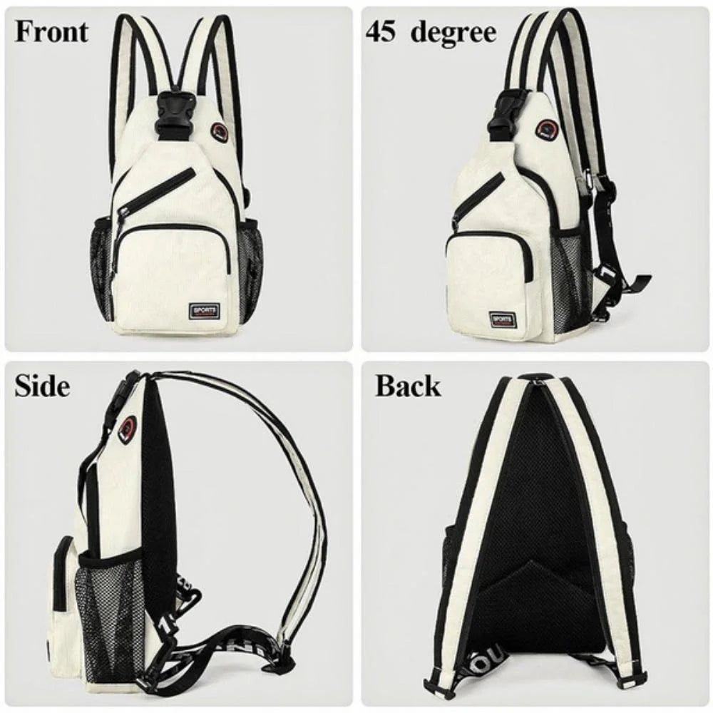 Kismis 1pc hommes femmes sac à poitrine de mode sac à bandoulière