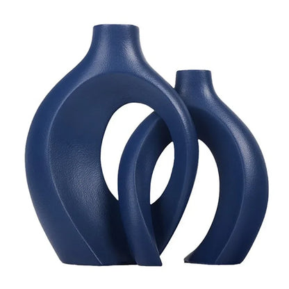 Decorative Ceramic Vase for Home Decoration, Nordic Flower Vase, House Decor, Office Room, Bookshelf Vases, Luxury