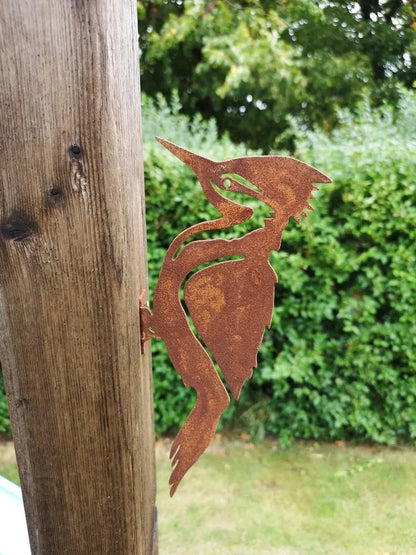 Rusty metalen vogels silhouetten tuin hek decor spechten robin country yard ring ontwerpprogramma kunst tuinieren decoratie benodigdheden