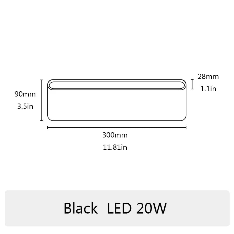 PIR sensor LED Modern Outdoor Waterproof Wall Lamp Indoor Bedroom Living Room Balcony Wall Light Home Lighting Aluminum Wall