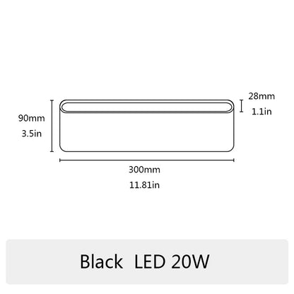PIR sensor LED Modern Outdoor Waterproof Wall Lamp Indoor Bedroom Living Room Balcony Wall Light Home Lighting Aluminum Wall