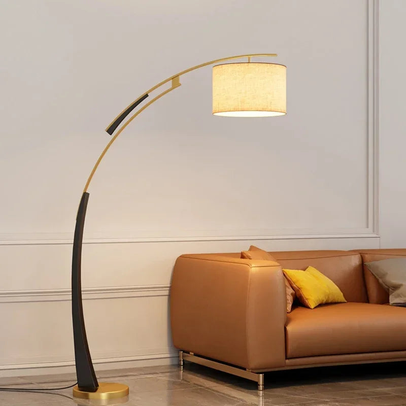 DORIAN Nordic Fishing Floor Lamp Modern Family Living Room Beside The Sofa Creative LED Decorative Standing Light