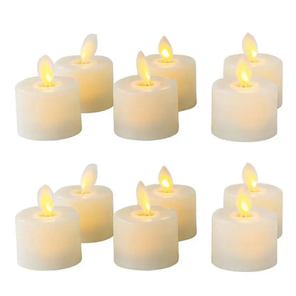 4 oder 6 Flameless Moving Dochtkerker mit Fernbedienung Realistischer Weihnachtskirche Hochzeit gefälschte elektronische Kerzen geführt Hochzeit