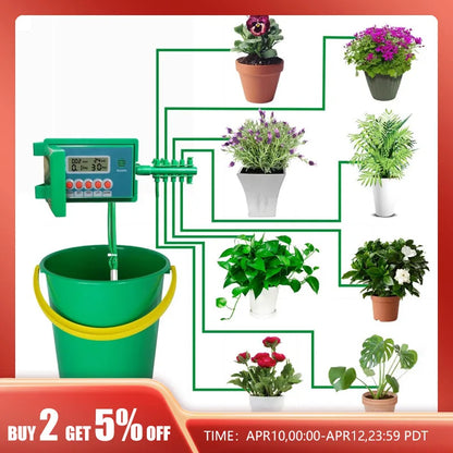 Automatique Micro Home Drip Irrigation Irrigation Kits System Strinkler avec un contrôleur intelligent pour jardin, Bonsaï Utilisation intérieure