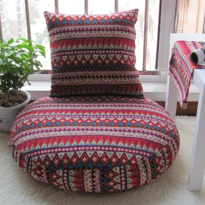 Nuovo moda di lusso ispessibile ispessibile e lavabile in cotone e lino futon cuscino cuscino in stile bohémien boutique