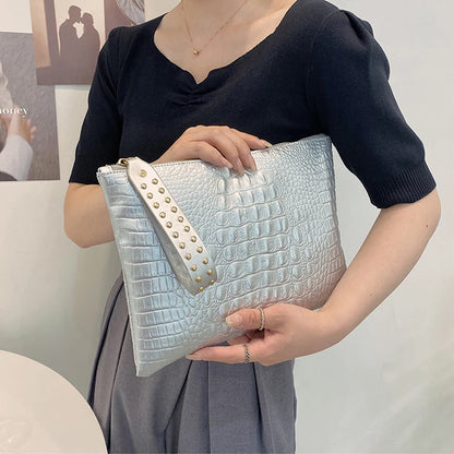 Mode luxe handtassen dames tas pu lederen koppeling dames avond envelop tas vrouwelijke dag koppels klutsen portemonnee draagbare polsbandas tas