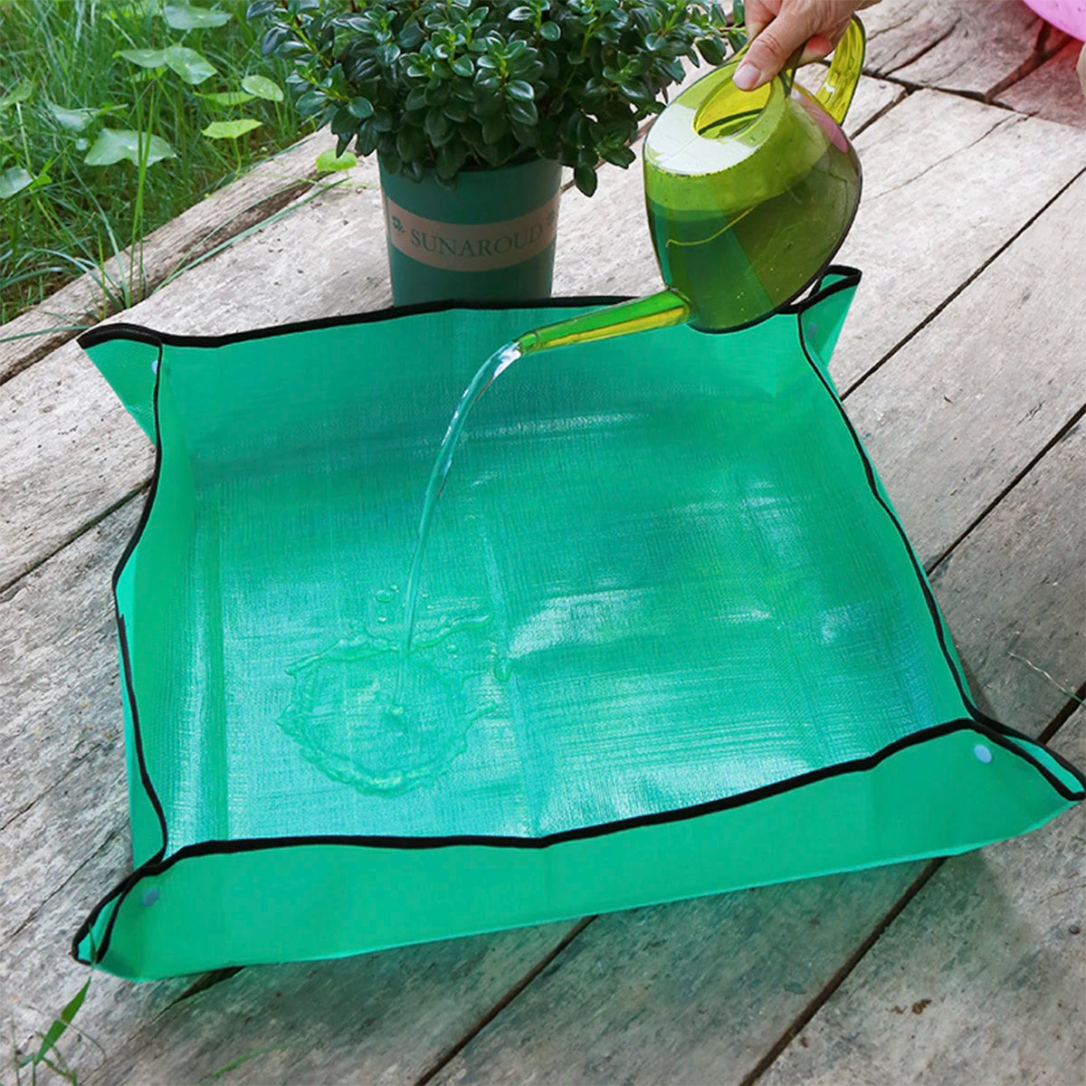 Planta endurtaka garðamottu vatnsheldur ígræðsla mottur innanhúss succulent potting mott