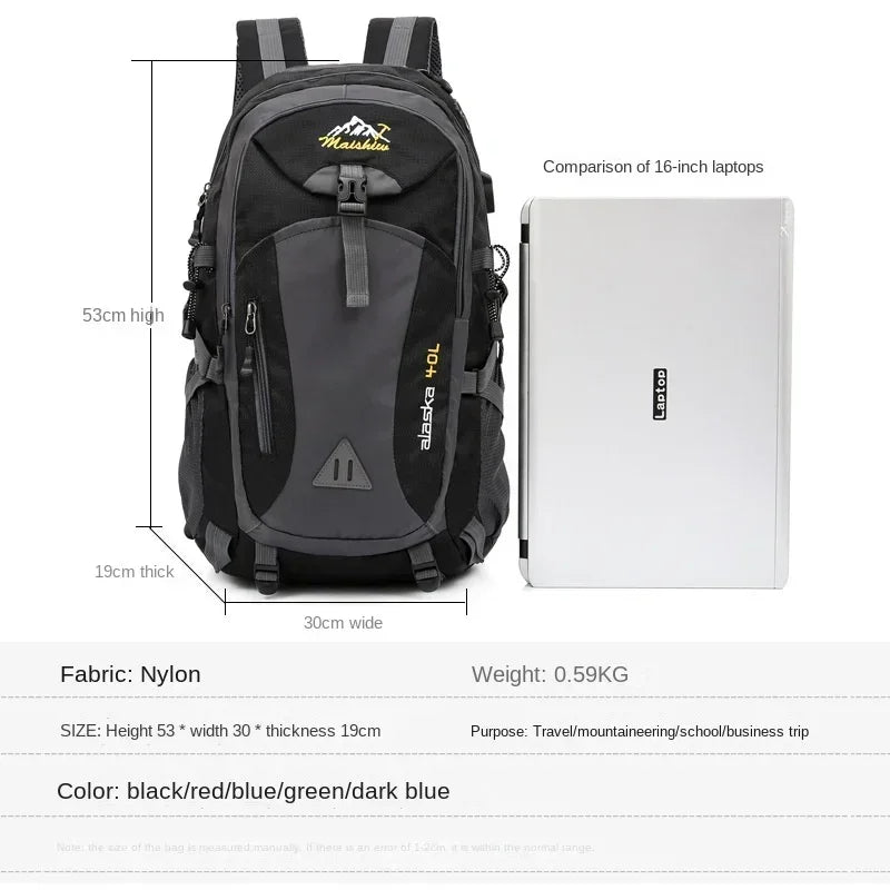 Weysfor 40l imperméable hommes sac à dos pack de voyage sac de sport sac de sport extérieur alpinal randonnée monte