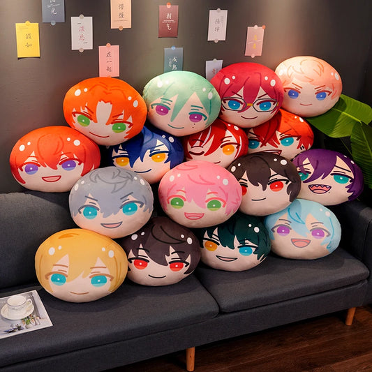 Tegneserie anime ensemble stjerner tilbake pute kawaii tsukinaga leo sakuma rei kagehira mika sofa dekorativ pute søte julegaver